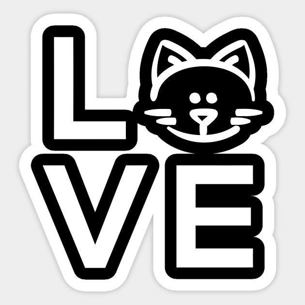 Love Cat Sticker by Miya009